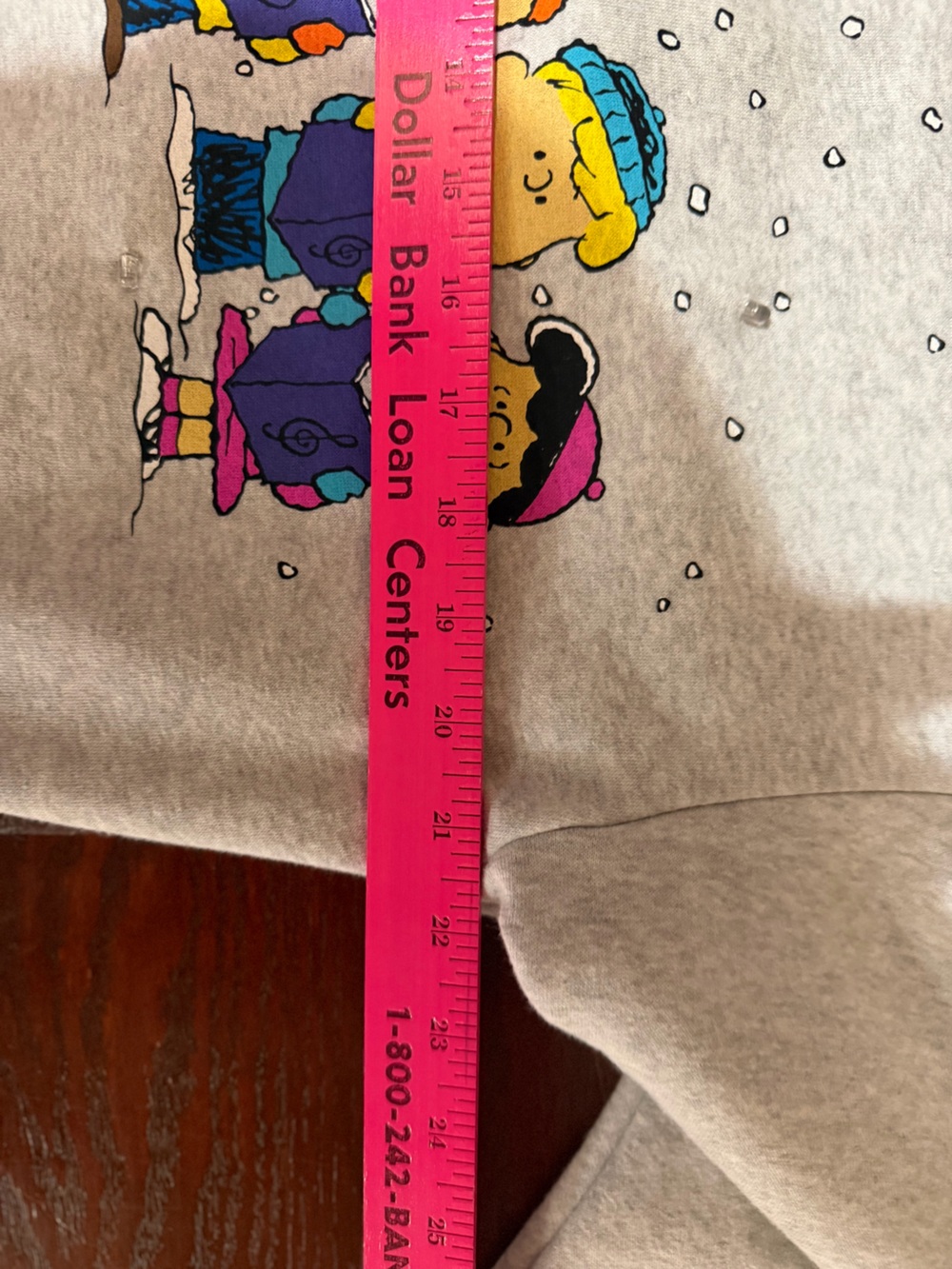 Peanuts Christmas Caroling Sweatshirt Grey Heather Snoopy Large - Picture 8 of 10